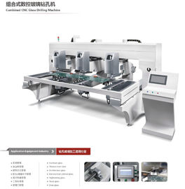 China Shower Door CNC Glass Drilling Machine Three Heads 4-12mm Glass thickness supplier